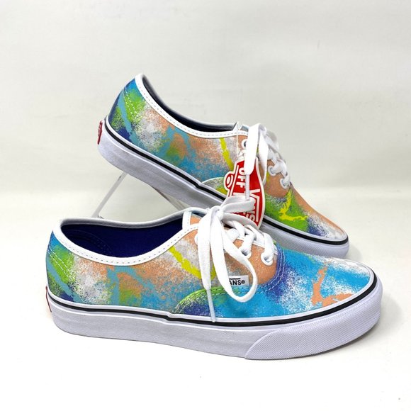 VANS Women's Size VN0A348A40L Authentic Retro Mart Multicolor Canvas Sneakers - Picture 8 of 10